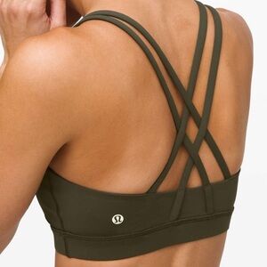 lululemon athletica Deep Green Crossback Sports Bra